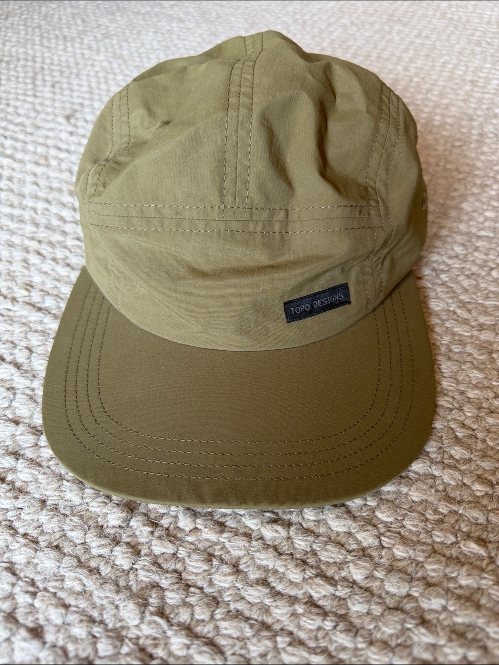 Topo Designs Olive Green 5-Panel Cap